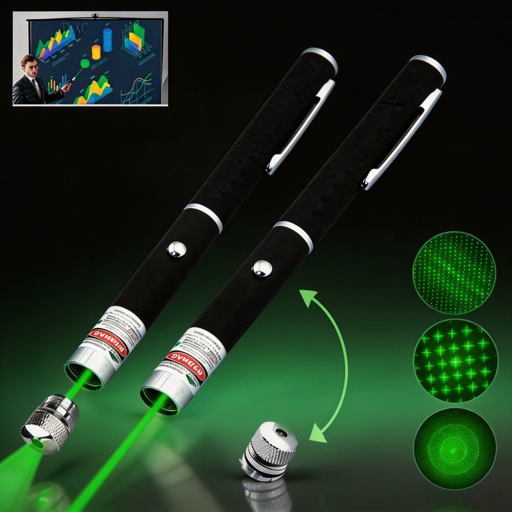 Laser Pointer Cat Toy Automatic - (Piller Dahil Değildir) Yeşil Kırmızı Lazer
