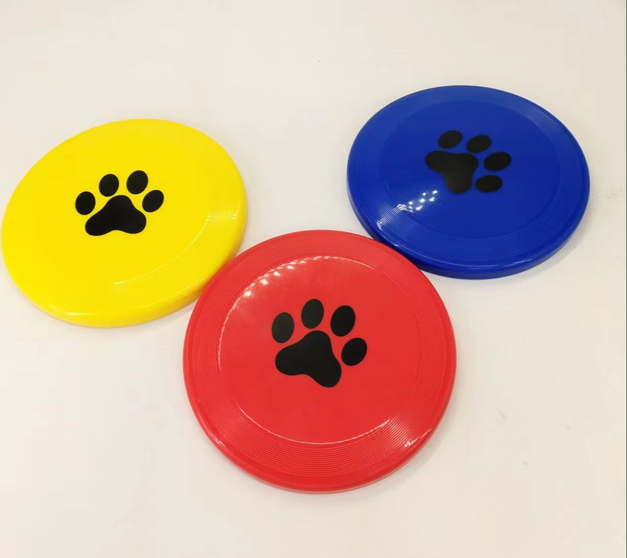 Flying Disc Dog Training Toy - Sert Plastik Köpek Frizbi Pati Baskılı