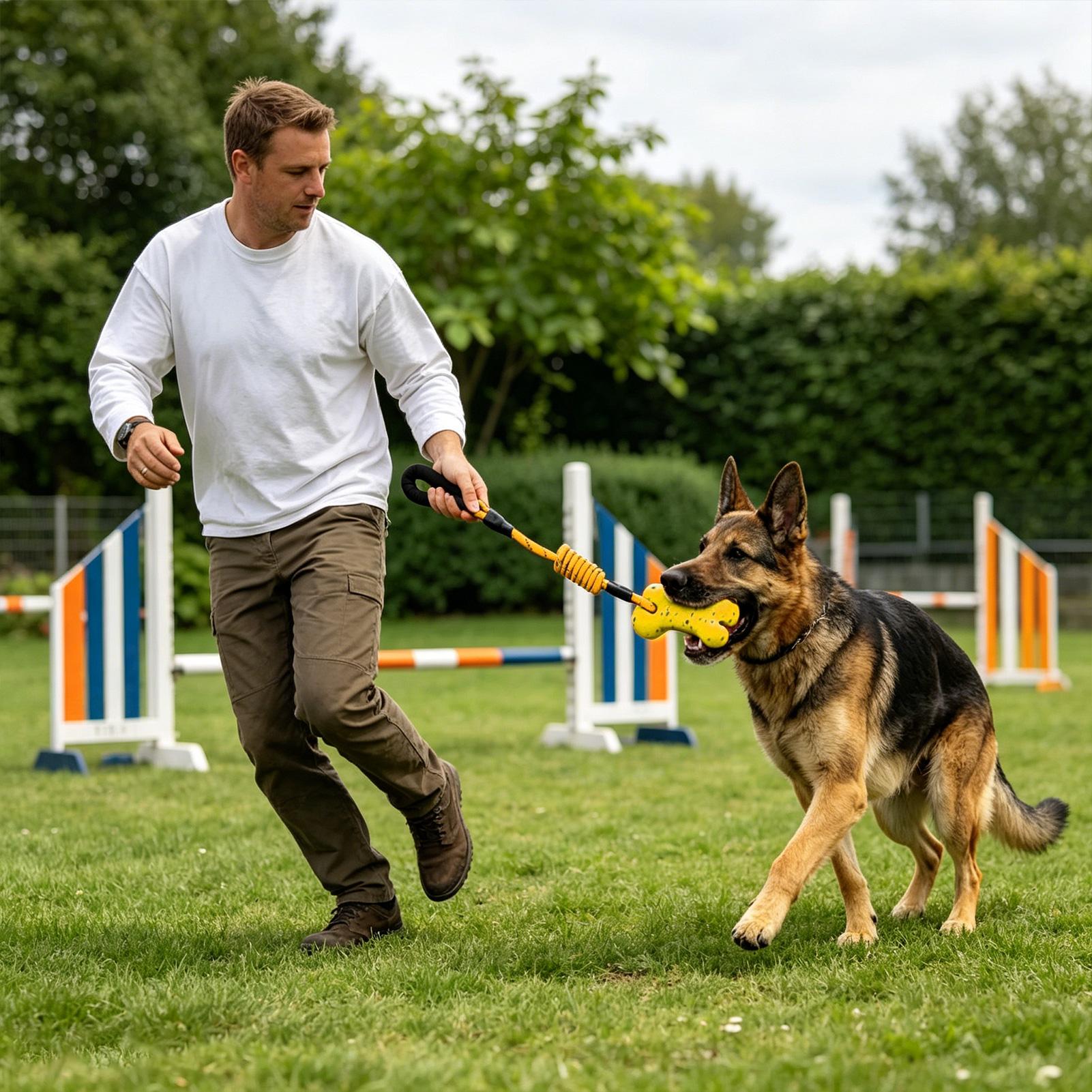 Dog Rope Toy Aggressive Chewers - Halat Oyuncak Çiğneme Oyuncağı Saplı Ağır