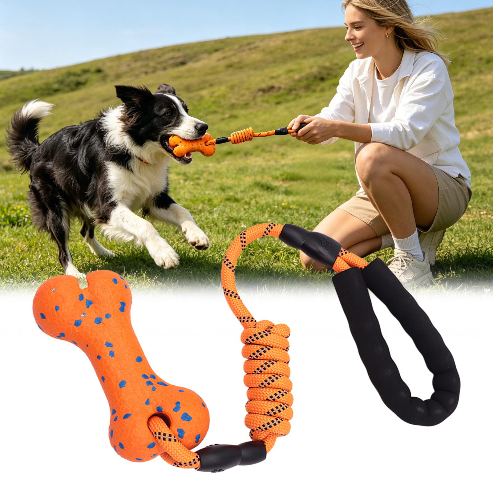 Dog Rope Toy Aggressive Chewers - Halat Oyuncak Diş Kaşıma Kemiği Evcil