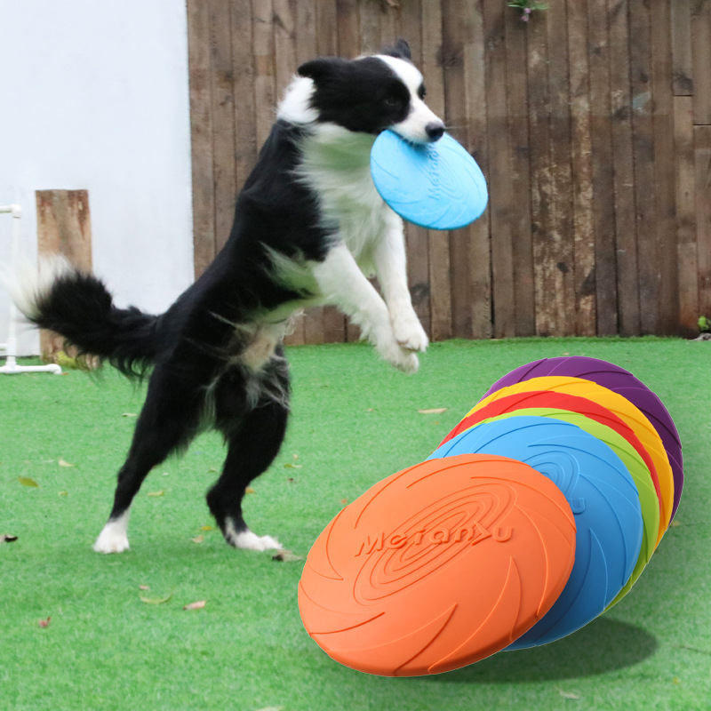 Flying Disc Dog Training Toy - Köpekler ve Kediler İçin Etkileşimli Silikon