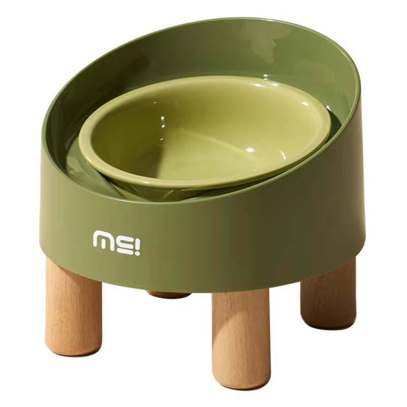 Pet Feeders - Yeni Tasarım Seramik Yükseltilmiş Kedi Mama