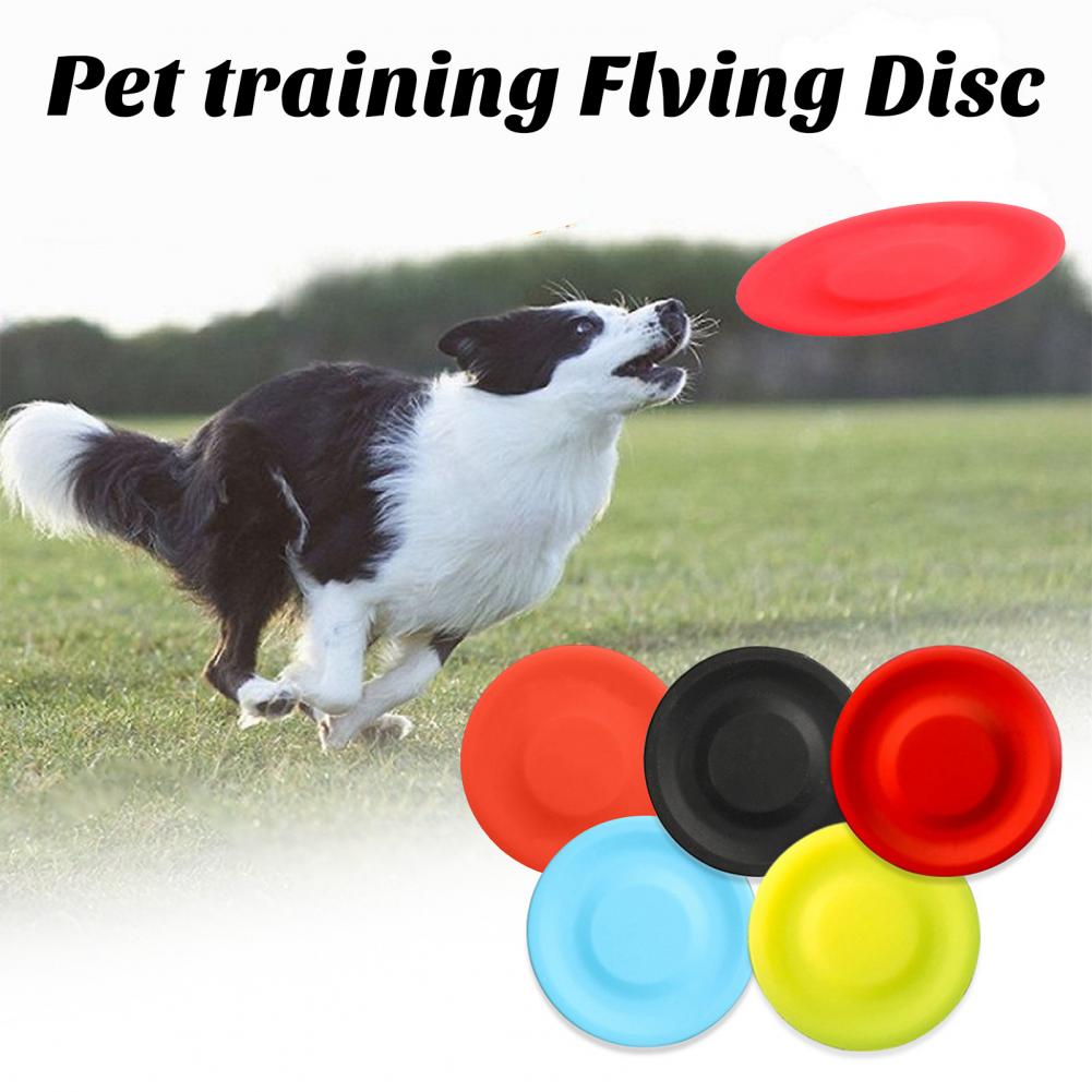 Flying Disc Dog Training Toy - Pet köpek uçan Disk oyuncak, silika