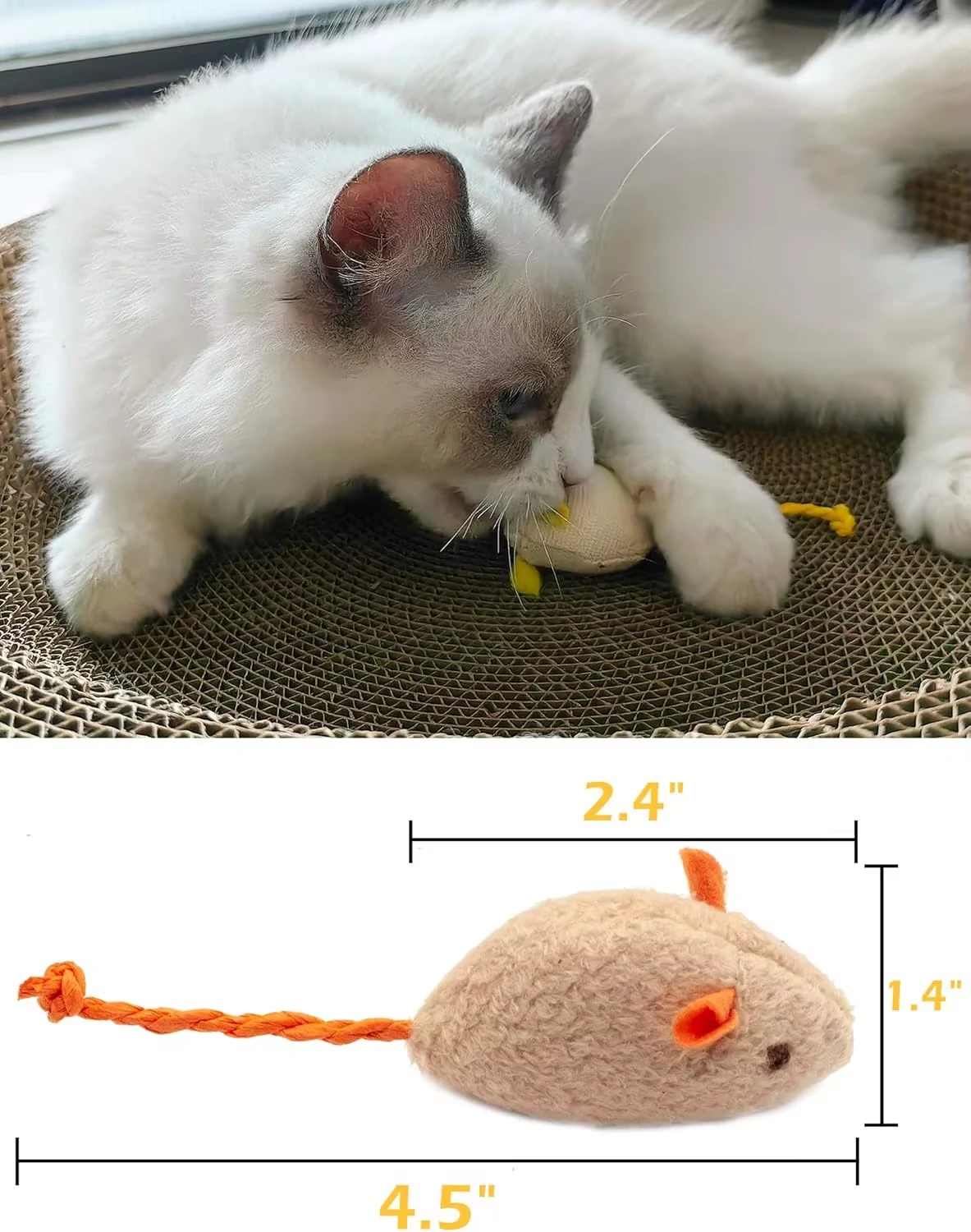 5 adet çıngıraklı kedi oyuncağ - Catnip Interactive Plush Mouse incelemesi ve fiyatı