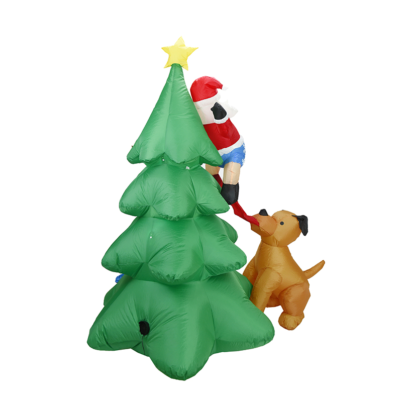 6.5ft Şişme Noel Baba Köpekle  - Suction Cup Dog Tug Toy incelemesi ve fiyatı