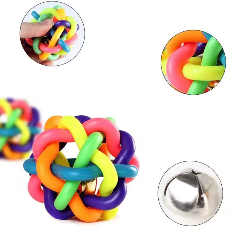 Renkli Çan Şeklinde Dokuma Oyu - Interactive Squeaky Plush Dog Toy incelemesi ve fiyatı