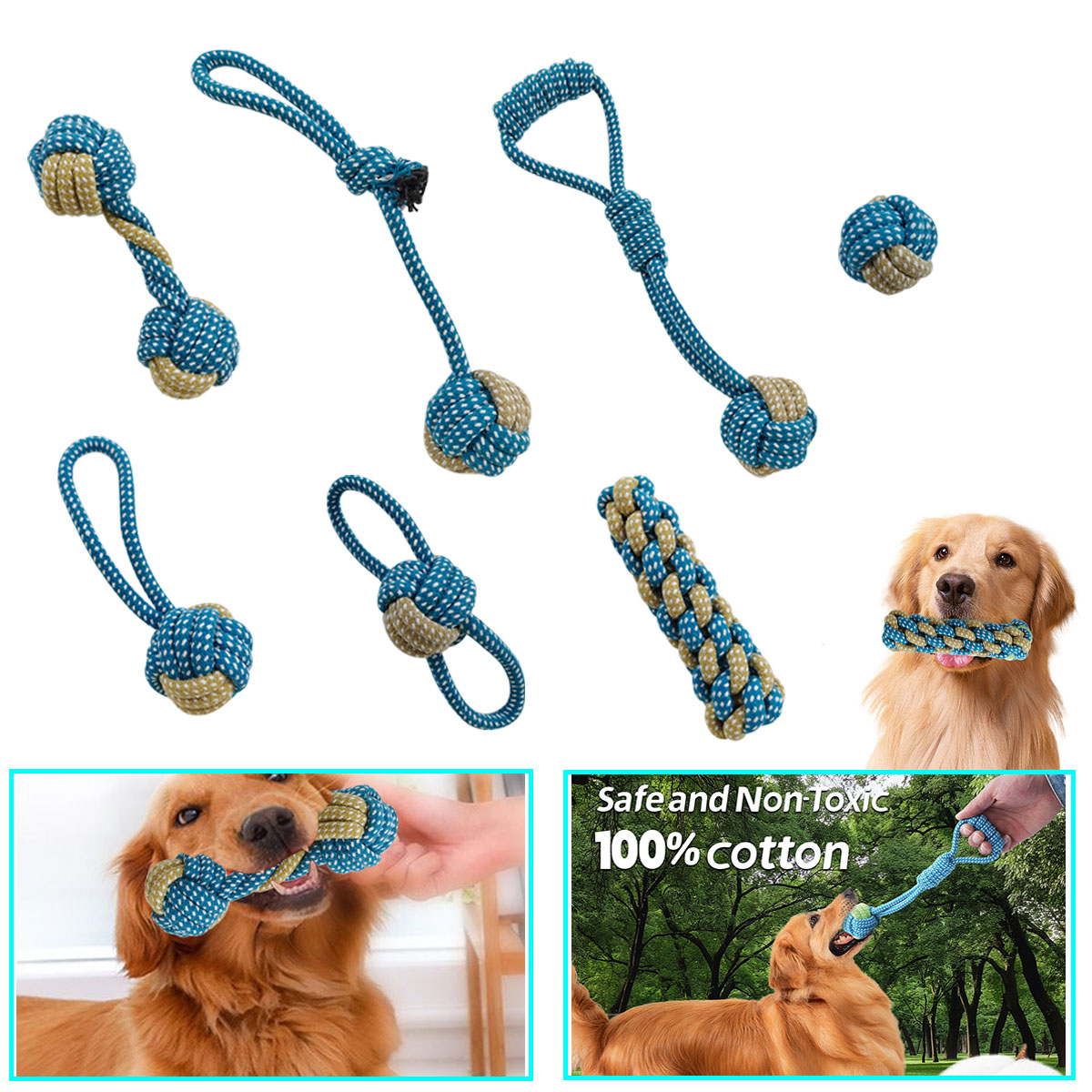 Yeni 7 Parça Evcil Köpek Yavru - Teeth Cleaning Dog Chew Bone incelemesi ve fiyatı