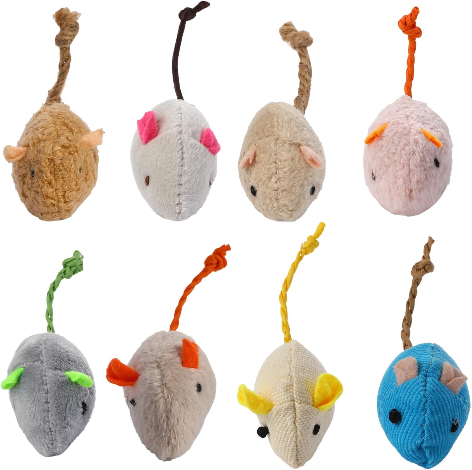 8 adet rastgele paketlenmiş in - Catnip Interactive Plush Mouse incelemesi ve fiyatı