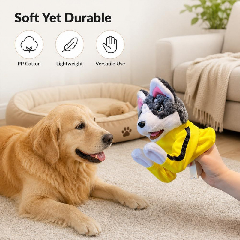 Husky Boks İnteraktif Peluş Oy - Interactive Squeaky Plush Dog Toy incelemesi ve fiyatı