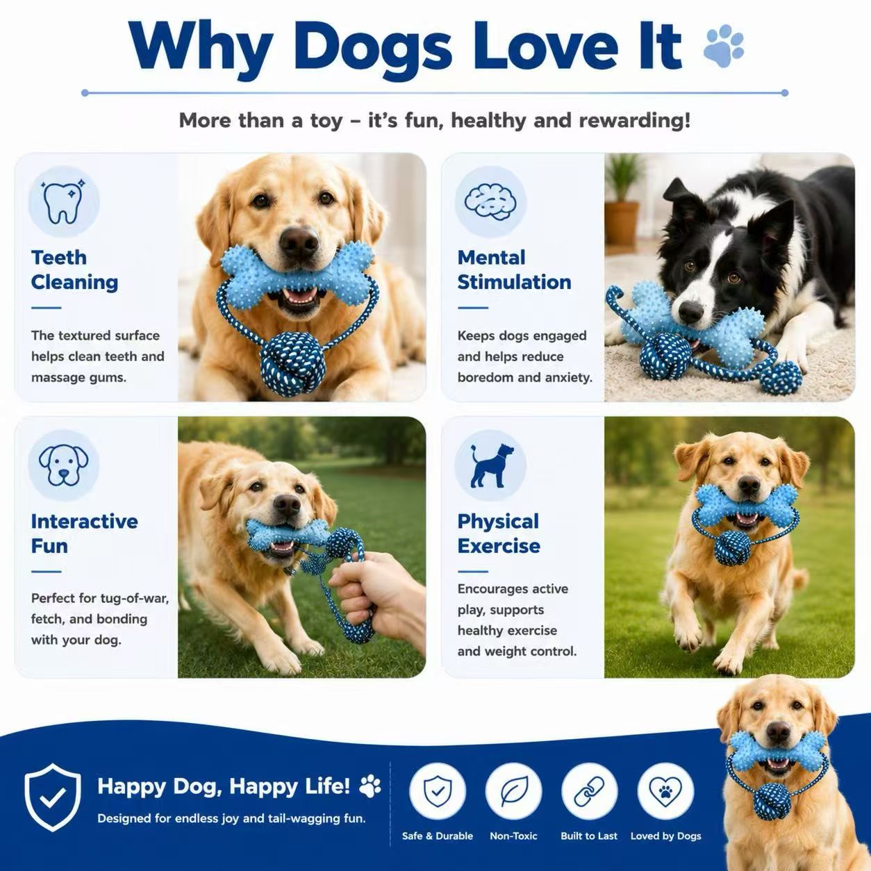 Agresif Çiğneyenler İçin Köpek - Dog Rope Toy Aggressive Chewers incelemesi ve fiyatı